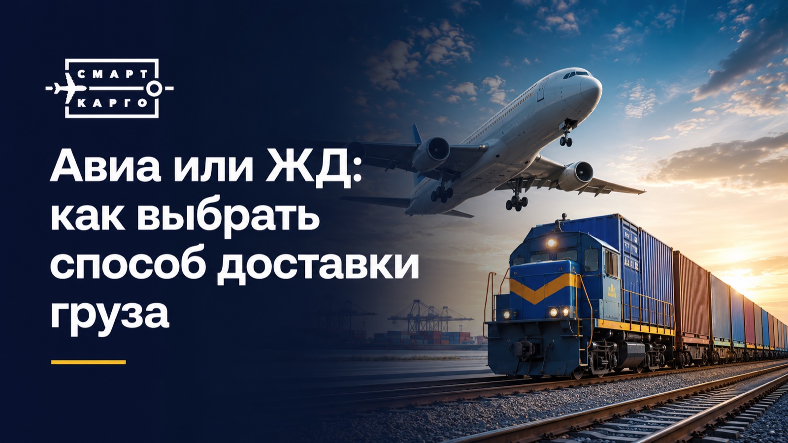 Грузовой самолёт и железнодорожный контейнерный состав — сравнение авиа и ЖД перевозок